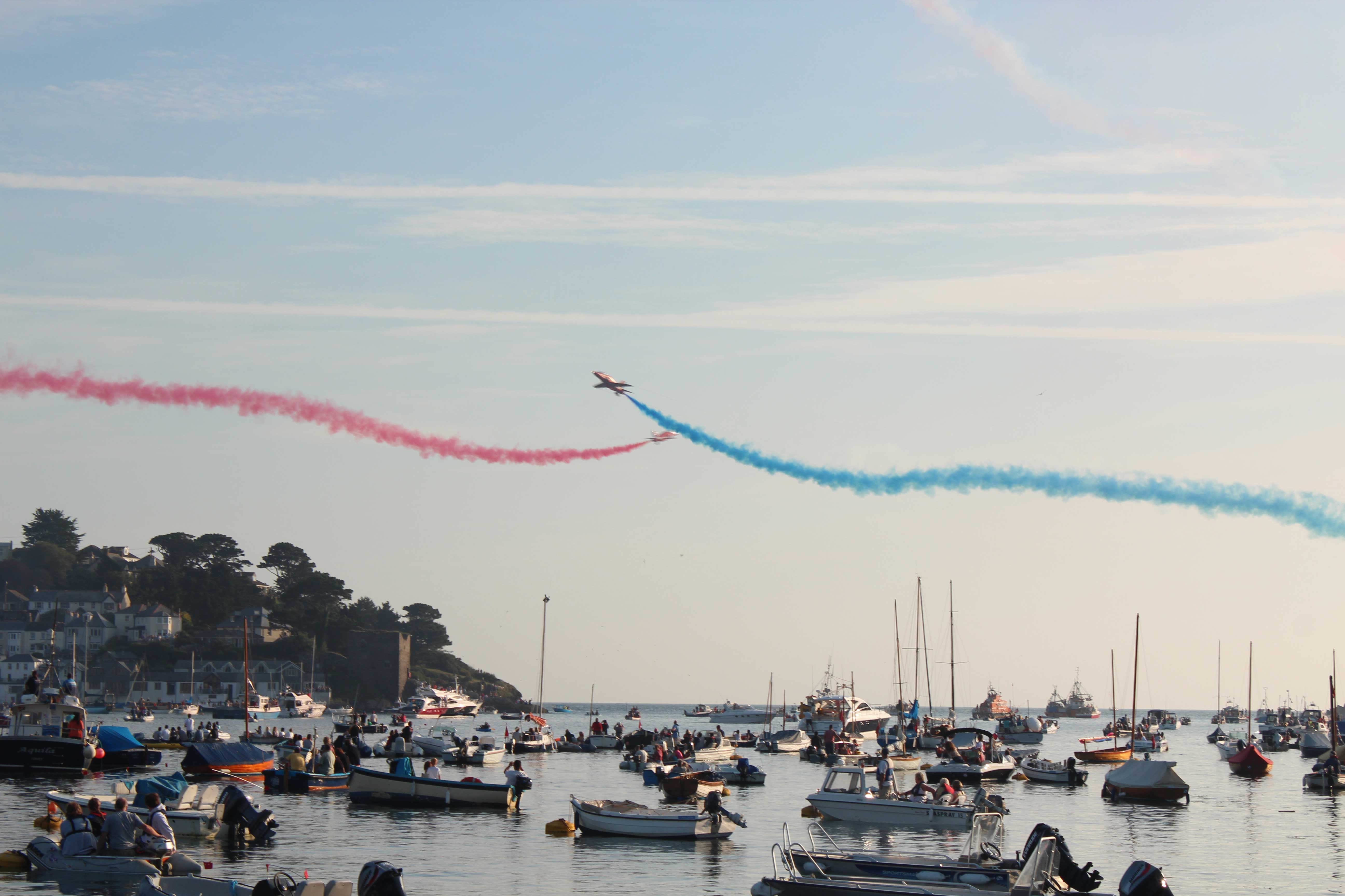 red arrows at fowey