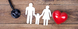 health graphic of family and heart