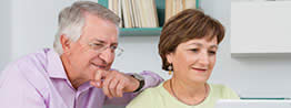 couple looking at computer