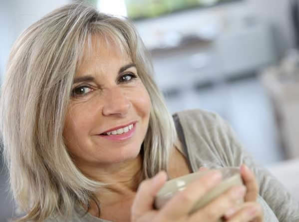 lady with coffee cup