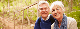 over 50s couple by stream