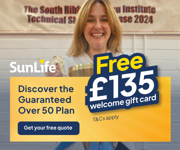 sun life over 50s life cover ad